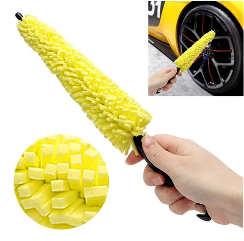 Multifunctional Cleaning Brush for Car Wheel Hubs