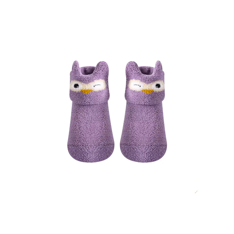 Newborn Non-Slip Coral Fleece Baby Floor Socks