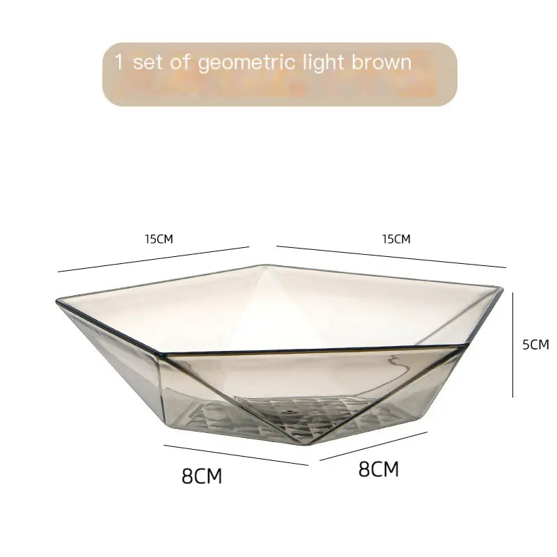 Stylish Plastic Fruit Bowl for Serving (1pc)