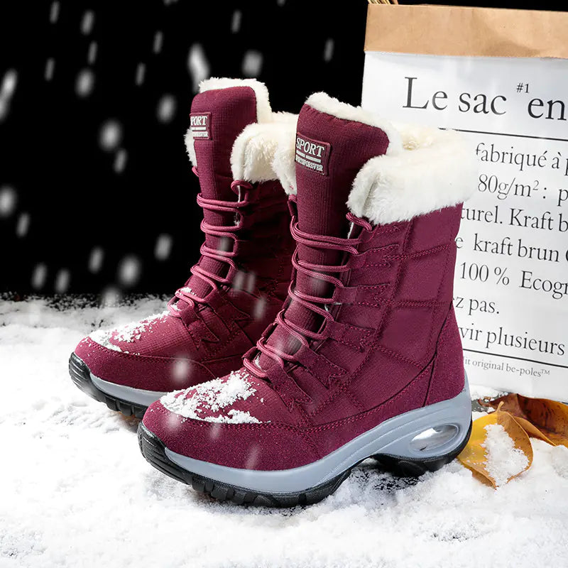 Women's Winter Snow Boots with Fleece Lining