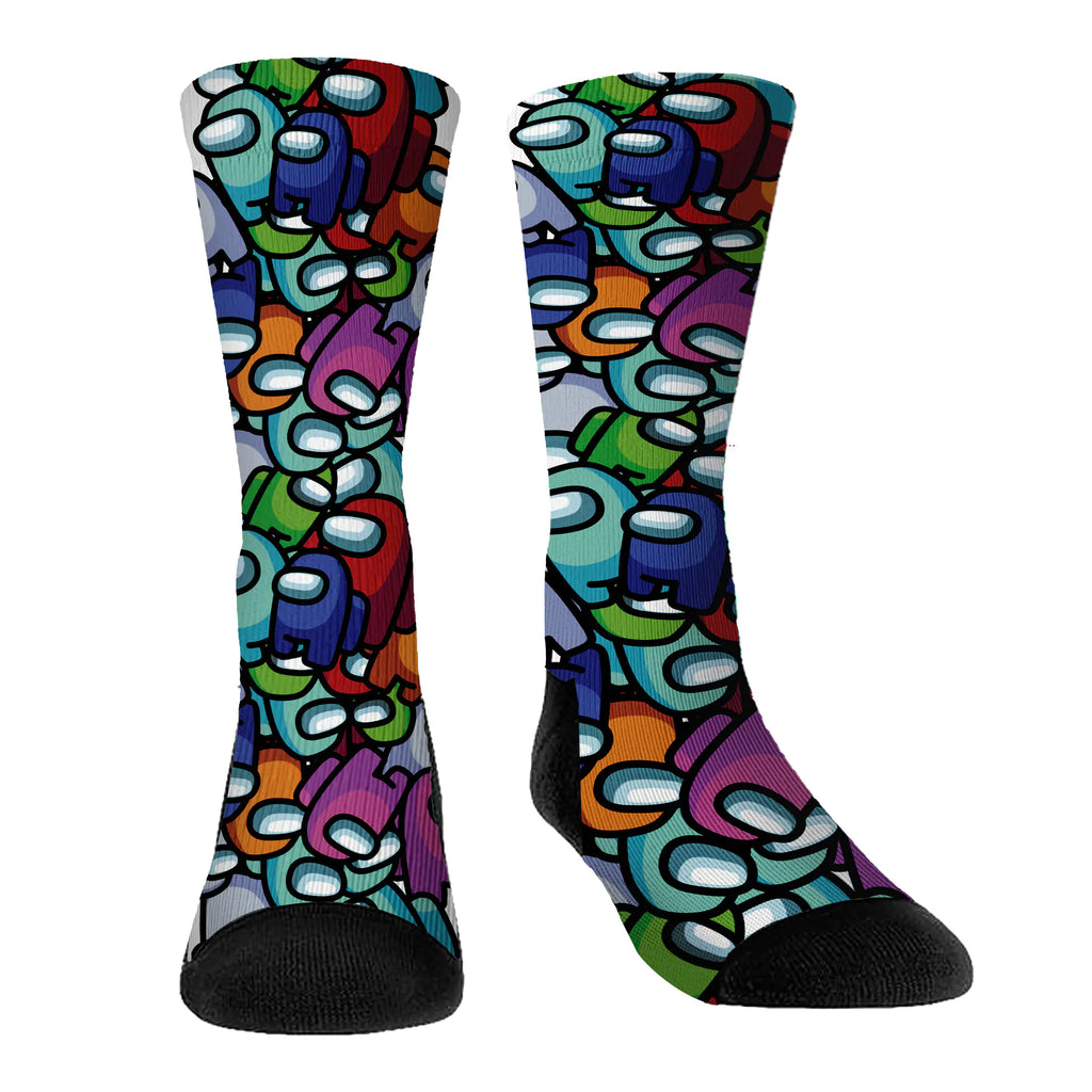 Among Us Plush Knee-High Christmas Socks with Print