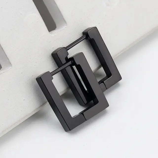 Geometric Titanium Steel Women's Earrings for Daily Wear