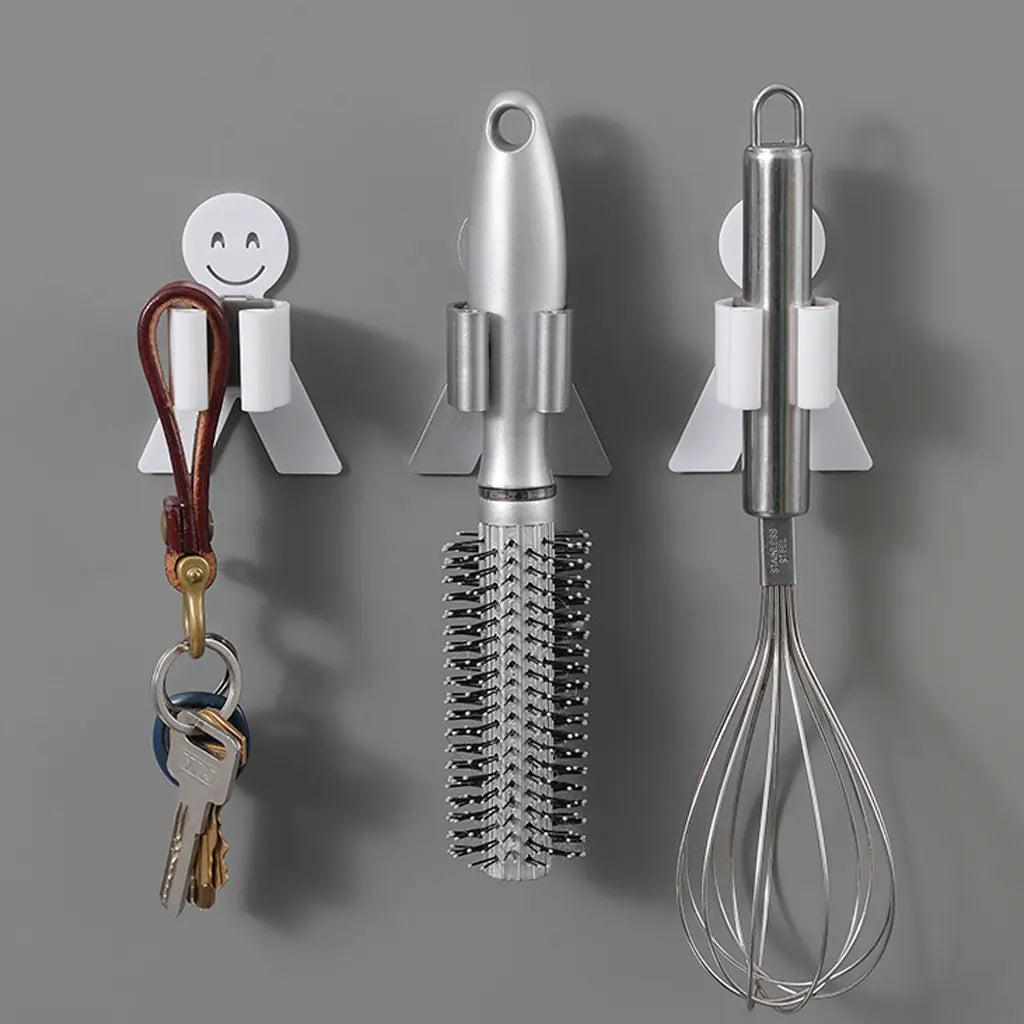 Mop Hook and Holder Set for Broom Storage
