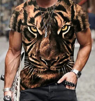 Men's Summer Round Neck Loose Short Sleeve T-shirt