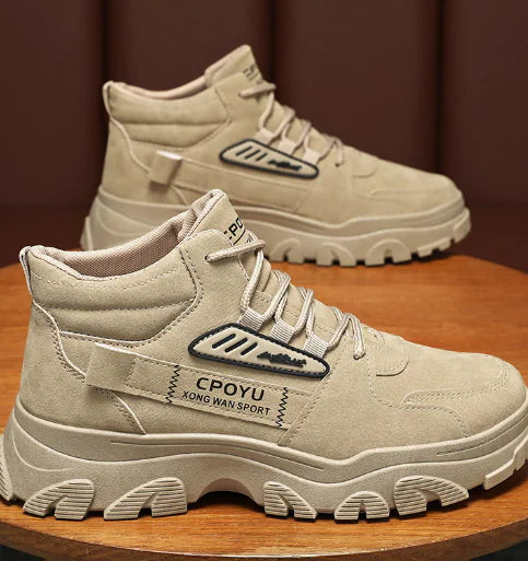 Waterproof Men's Running Boots with Anti-Slip Sole (One Pair)