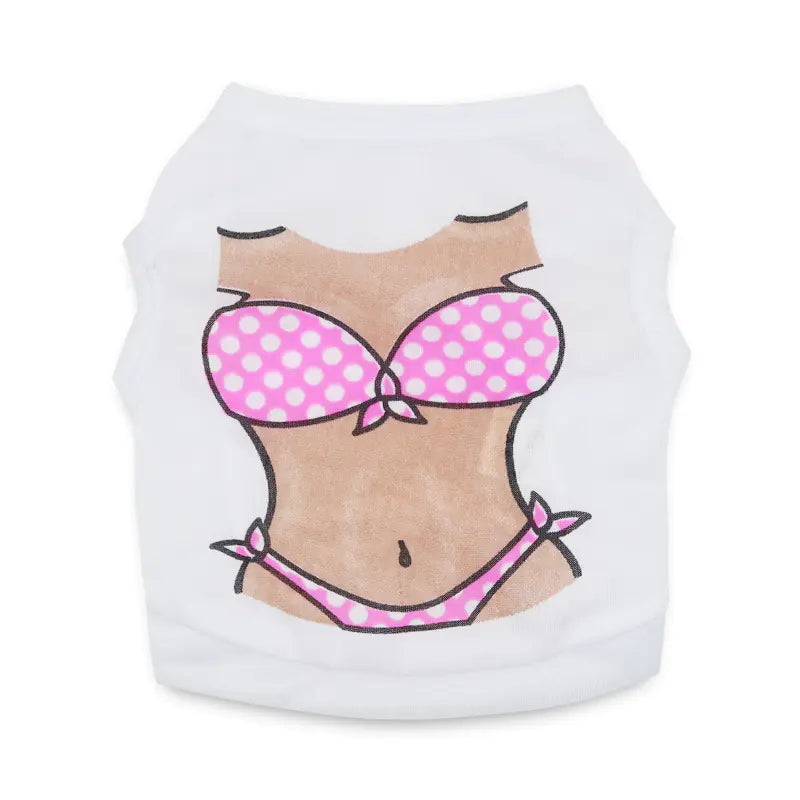 Hawaiian Print Bikini Tank Top for Dogs