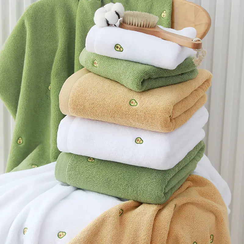 Thickened Cotton Towel Set with Bath Towel (2 Pieces)