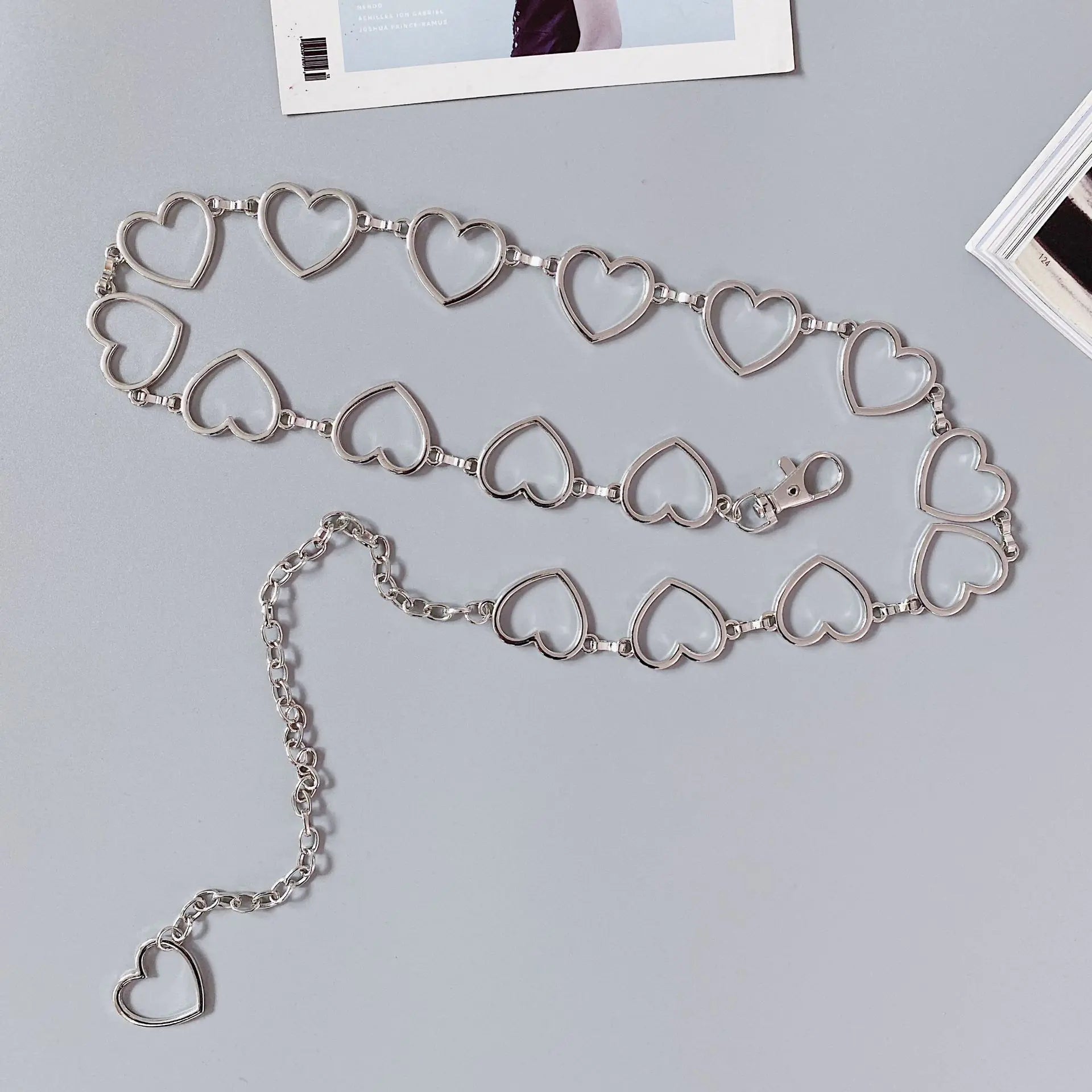 Metal Heart Shaped Waist Chain for Women - Stylish Decor