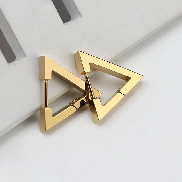 Geometric Titanium Steel Women's Earrings for Daily Wear