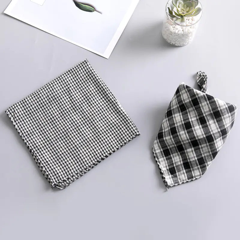 Double-sided Dog Turban Birthday Gift Water Bib