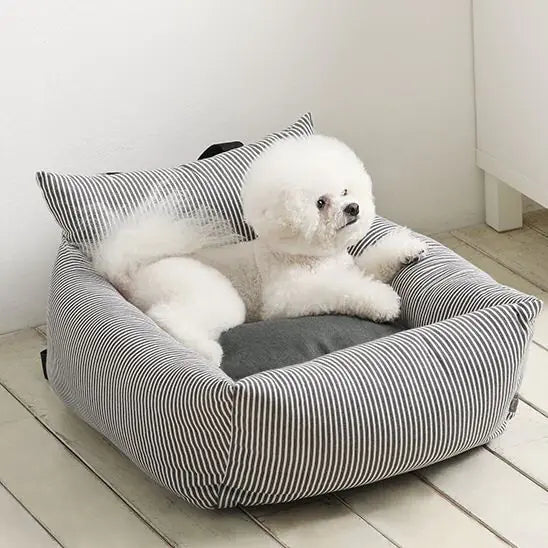 Portable Car Dog Bed with Safety Seat for Pets