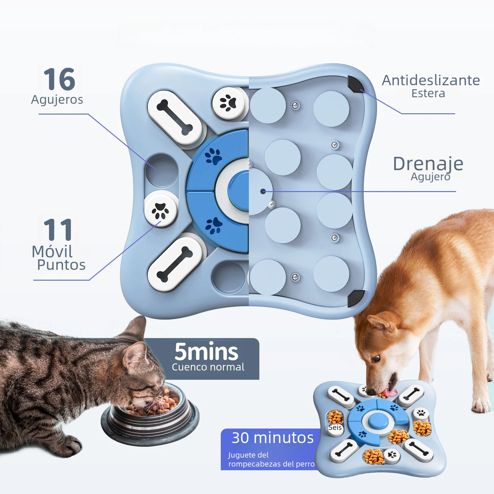 Pet Puzzle Toy for Dogs and Cats with Sound Feature