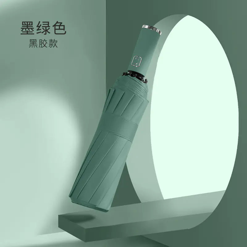 Custom 24 Bone Automatic Folding Sun and Rain Umbrella