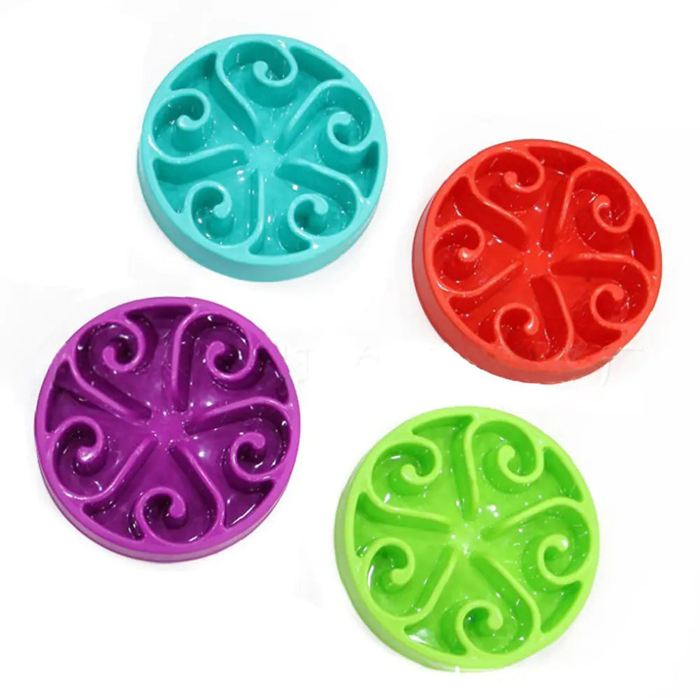 Slow Feeder Bowl for Cats and Dogs - Puzzle Design