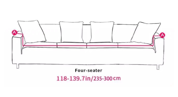 Modern Stretch Universal Sofa Cover with Non-Slip Pad