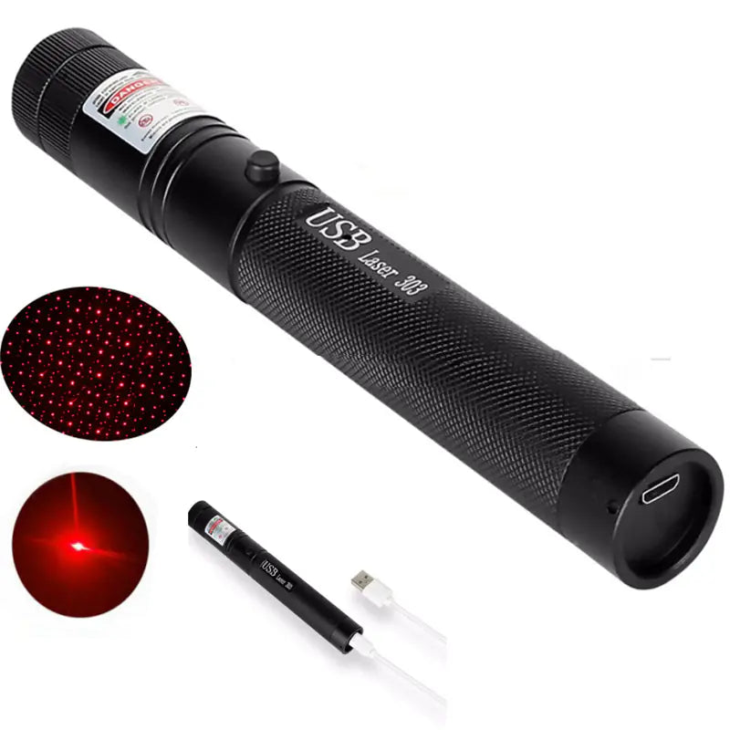 USB Laser 301 Multi-Color Laser Pointer (Green, Red, Blue, Purple)