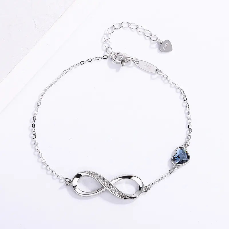 Heart-Shaped Infinite Bracelet for Women's Fashion