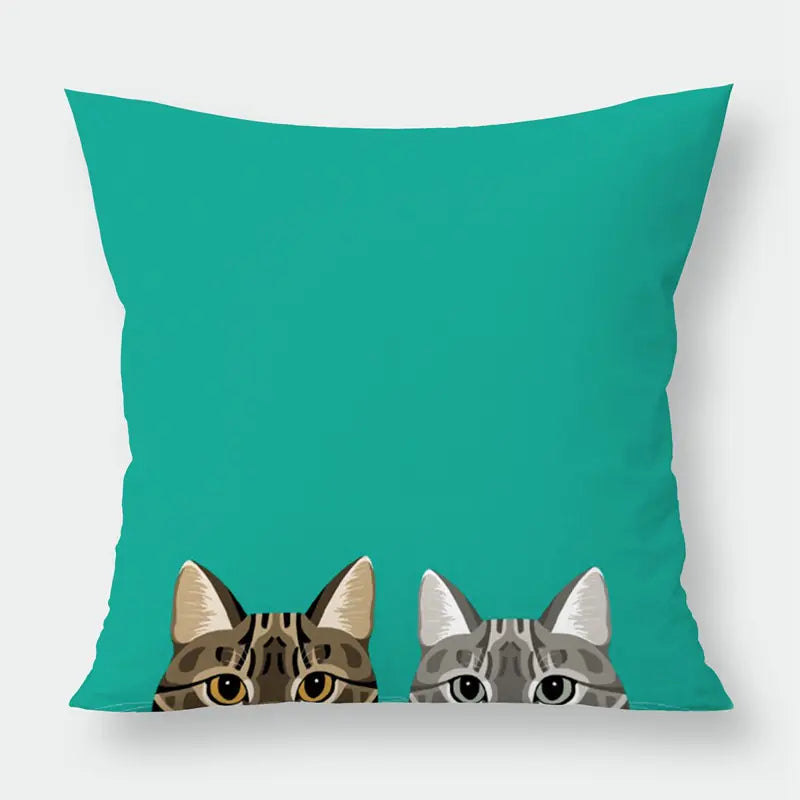 Car Neck Pillow and Dog Throw Pillow Cover Set