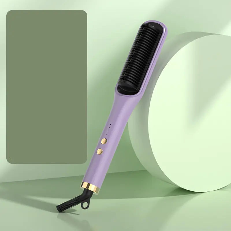 Ionic Electric Hair Straightener & Curler Comb