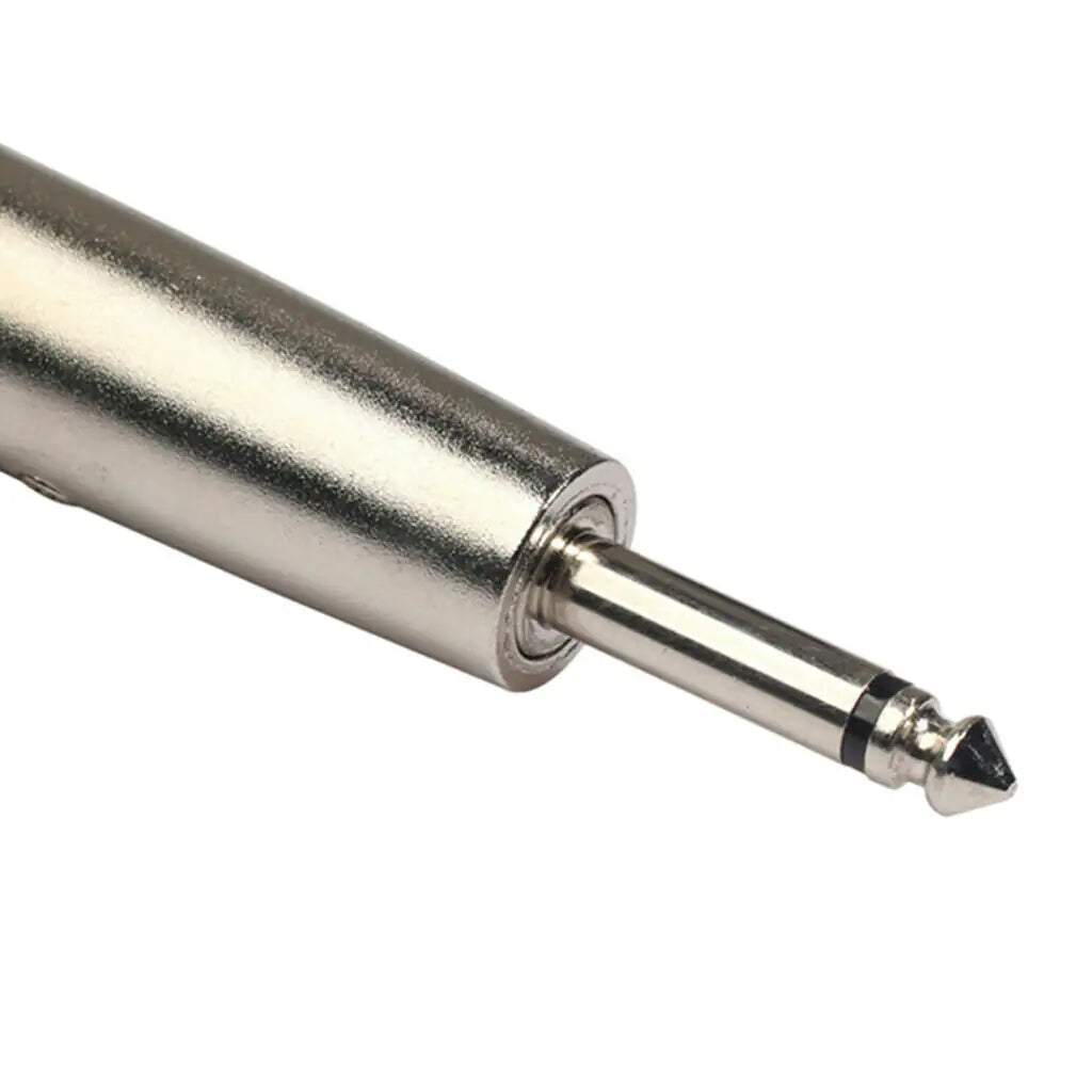 3PIN XLR Female To 1/4" 6.35mm Mono Male Plug Audio Cable Microphone Mic Adapter