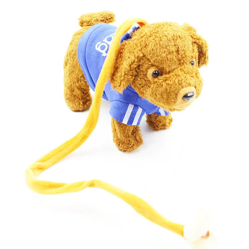 Plush Toy Teddy Dog with Leash