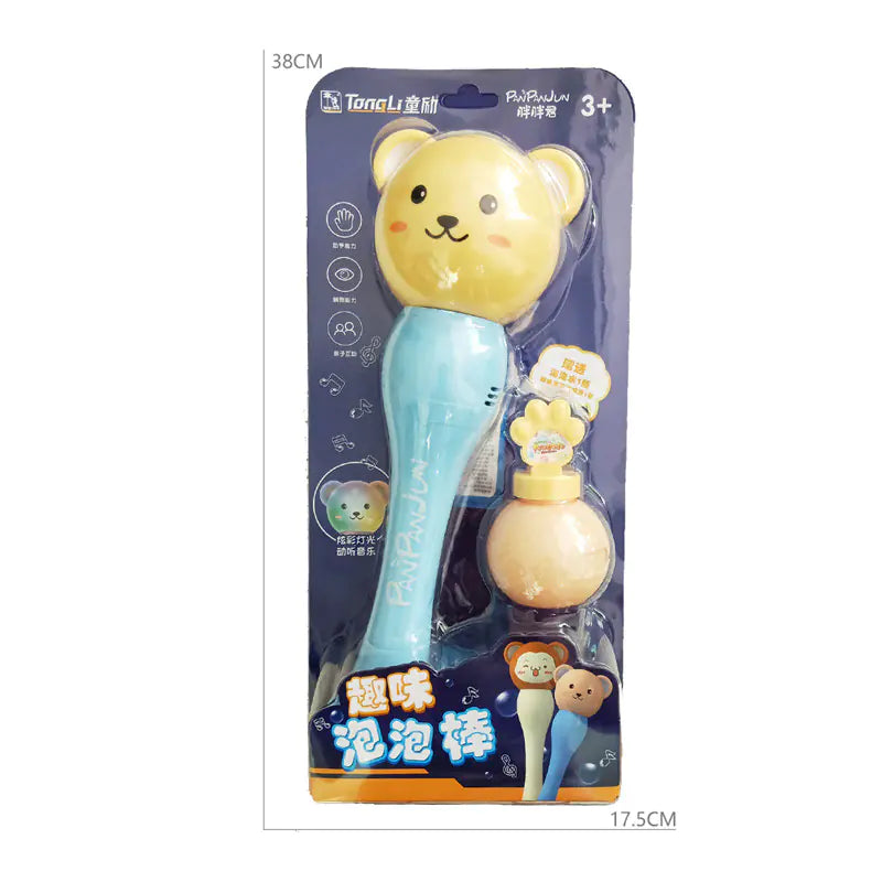 Kids Bubble Machine with Bubble Wands and Music Toy