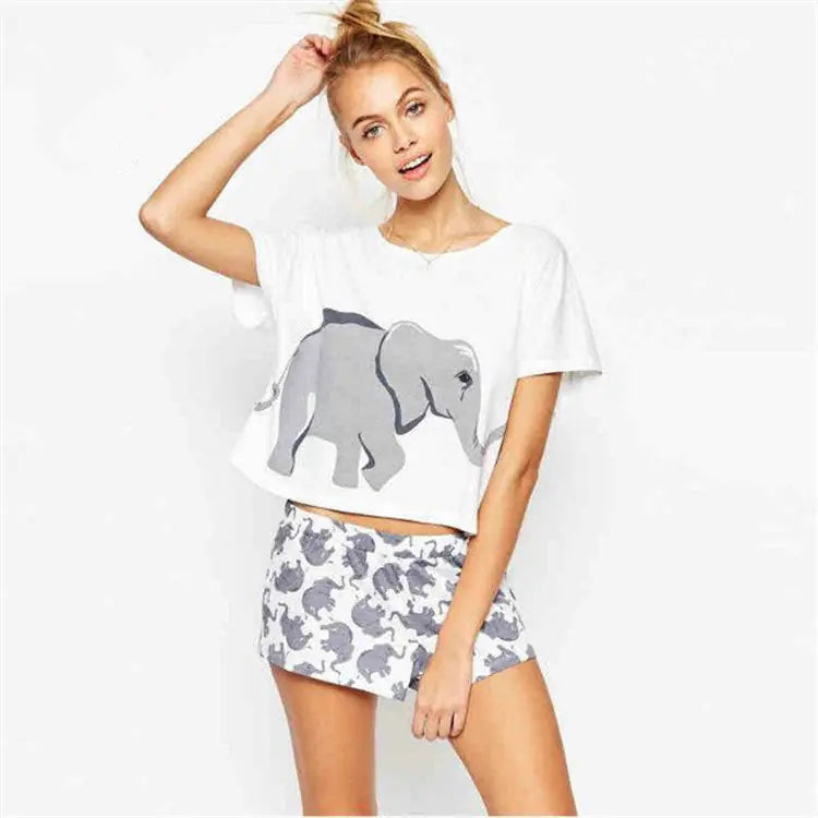 Short Sleeve Cartoon Graphic T-Shirt