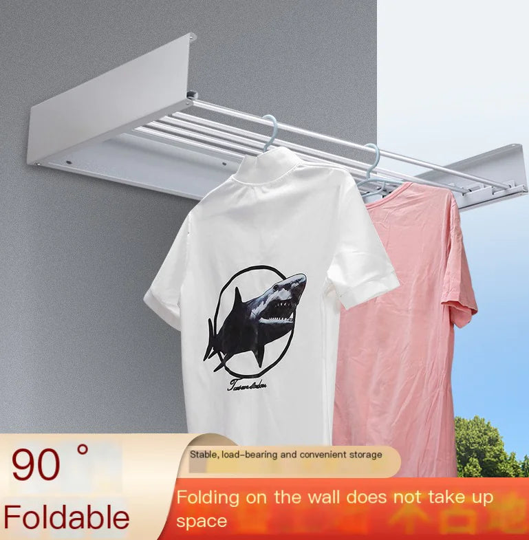 Metal Foldable Hidden Balcony Clothes Drying Rack