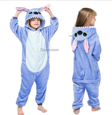 New Children's Winter Pajamas Bodysuit for Boys and Girls