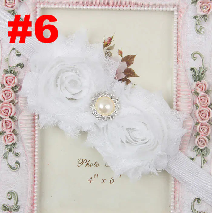 Popular Children's Headband with Pearl and Floral Design