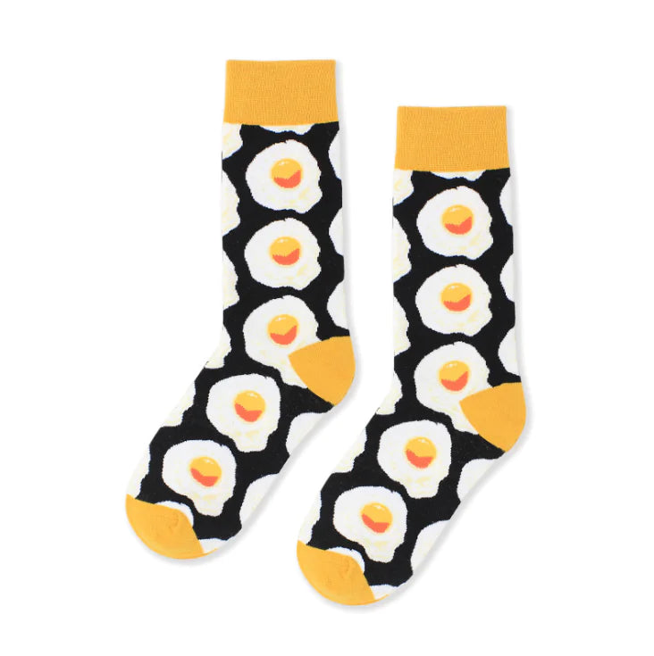 Food Series Socks - Avocado and Egg Design