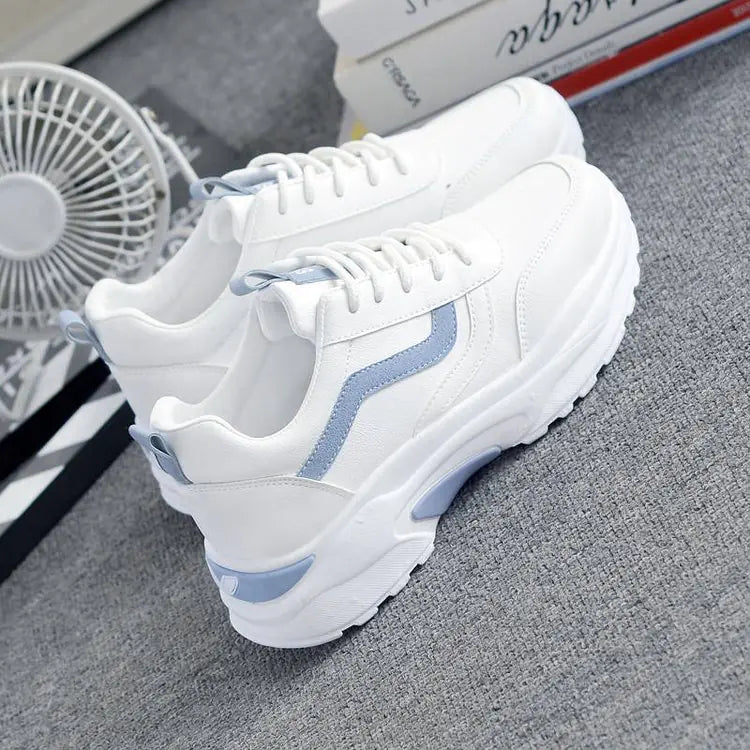 Fashionable Women's White Sneakers - 2020 Korean Style