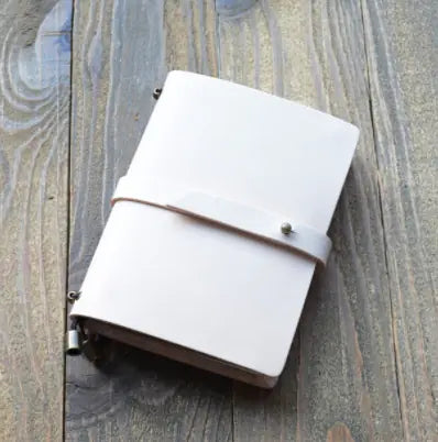 Custom Vintage Leather Notebook with Creative Carving