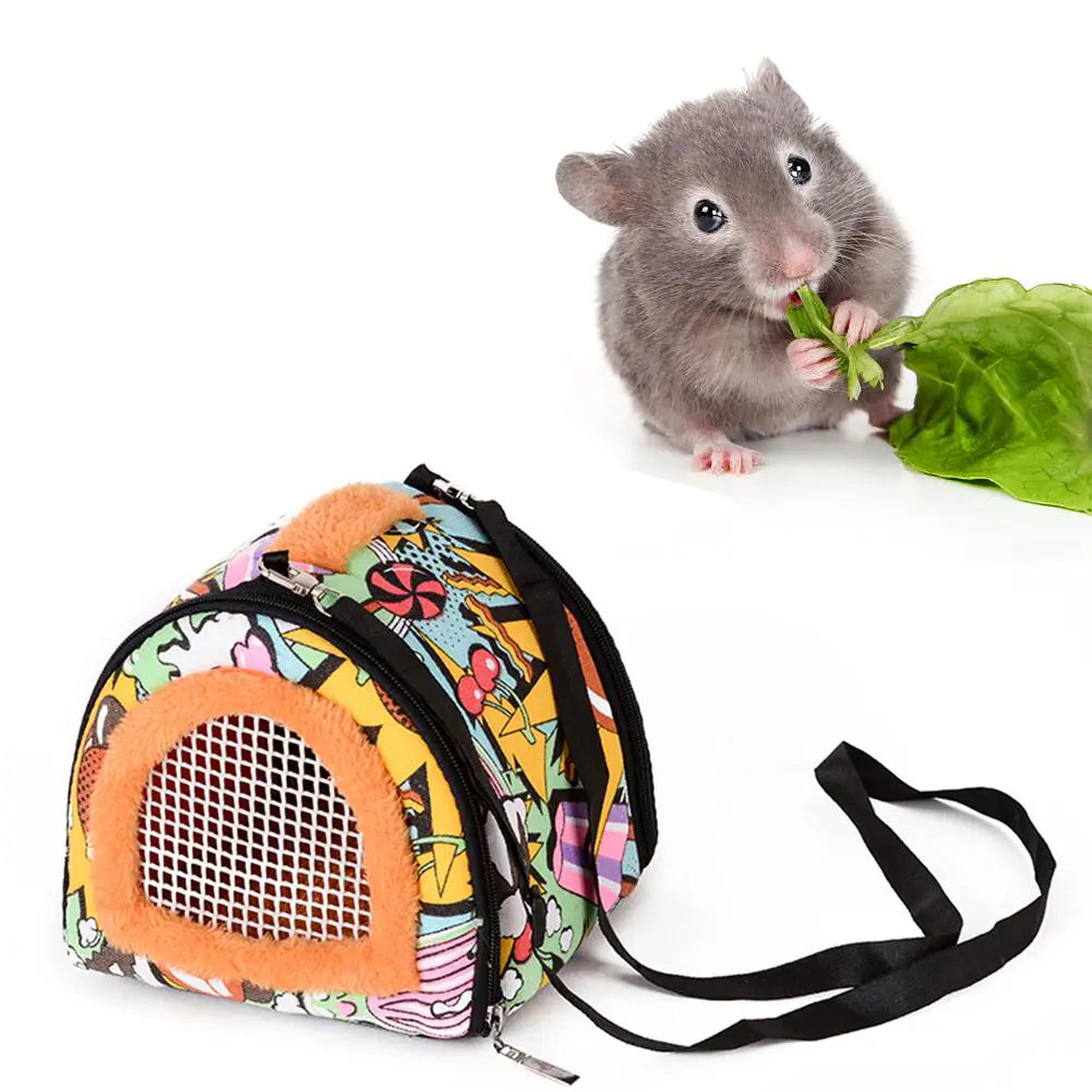 Small Pet Bed and Backpack for Hamsters and Other Pets