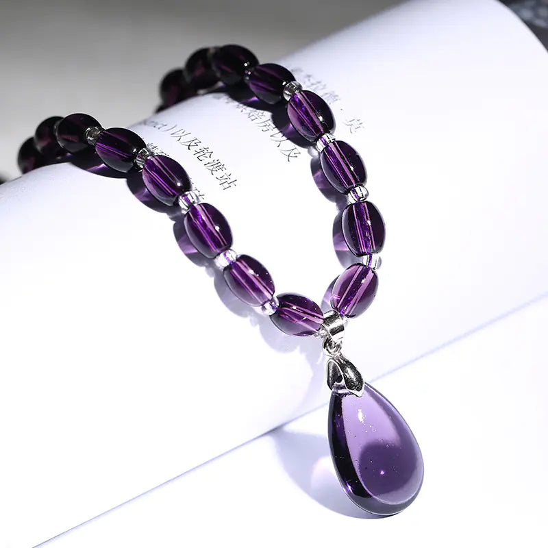 Goddess Amethyst Necklace - Spring Summer Fashion Jewelry