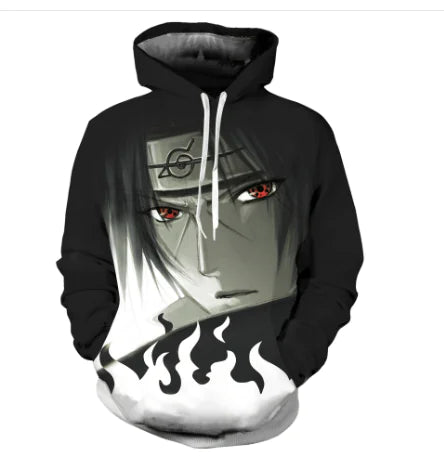 Men's Naruto 3D Print Hoodie with Kangaroo Pocket