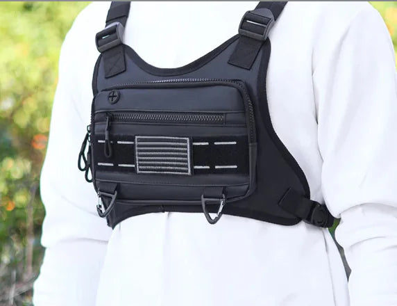 Trendy Tactical Vest Bag for Men - Casual Chest Pack