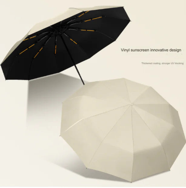 Custom 24 Bone Automatic Folding Sun and Rain Umbrella