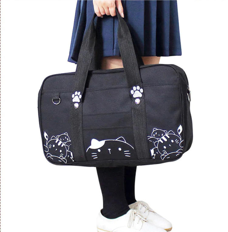Cat-Themed Backpack, Tote, and Shoulder Bag Collection