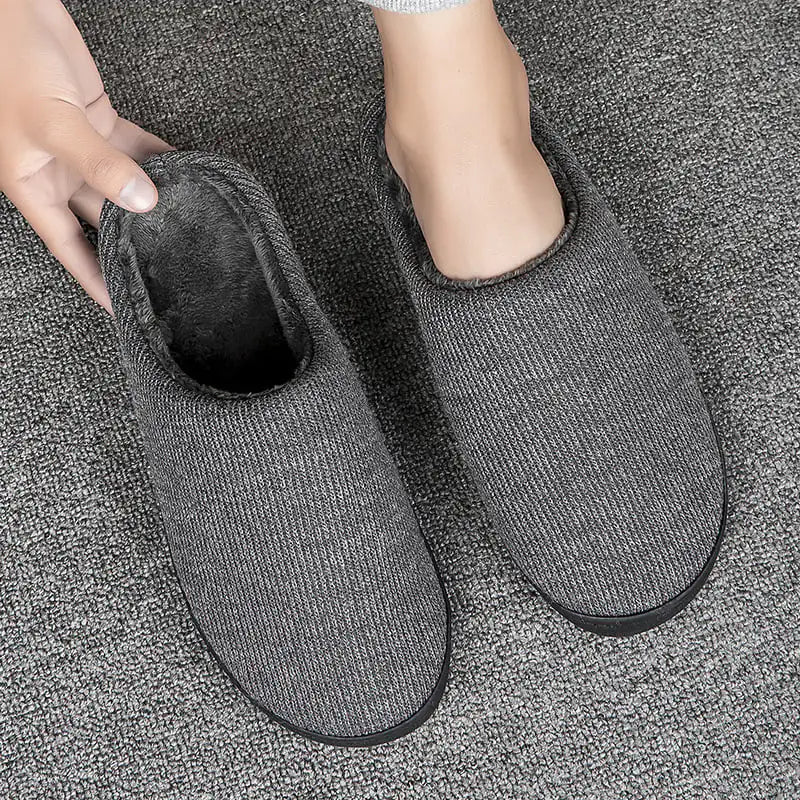 Memory Foam Cotton Slippers for Men and Women