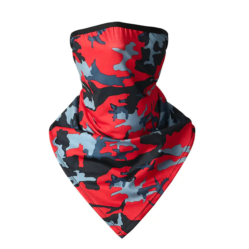 Summer Ice Silk Triangular Scarf Mask for Outdoor Cycling