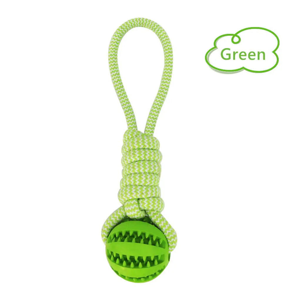 Interactive Rubber Dog Toys with Treats and Ropes