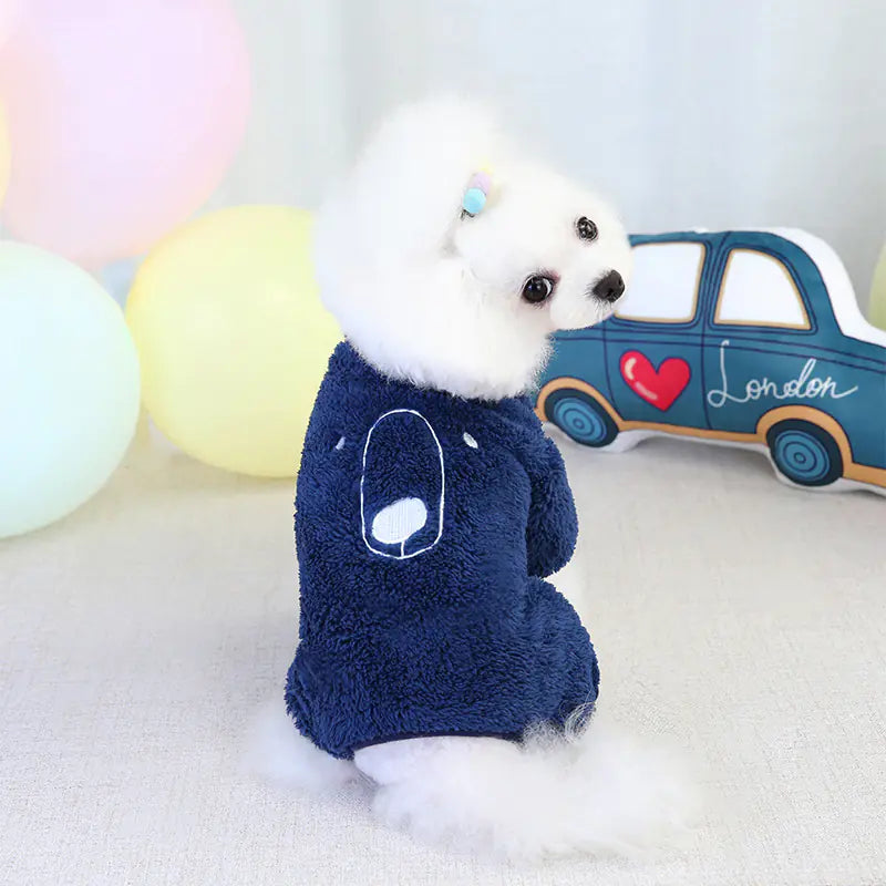 "Simple and Warm Four-Leg Bear Sweater for Pets"