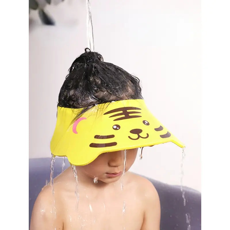 Cartoon Baby Shower Cap for Water Protection (1pc)