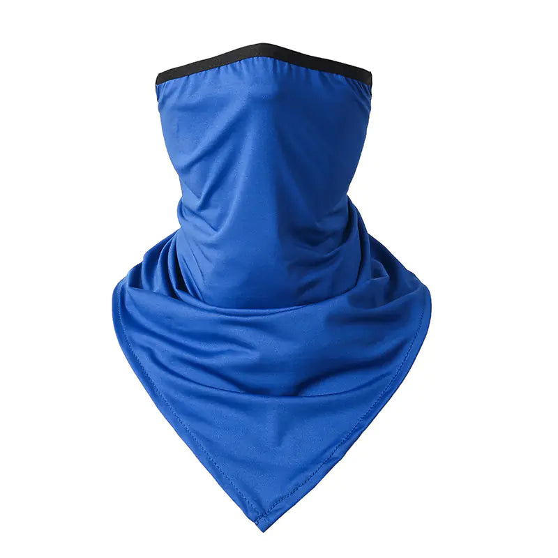 Summer Ice Silk Triangular Scarf Mask for Outdoor Cycling