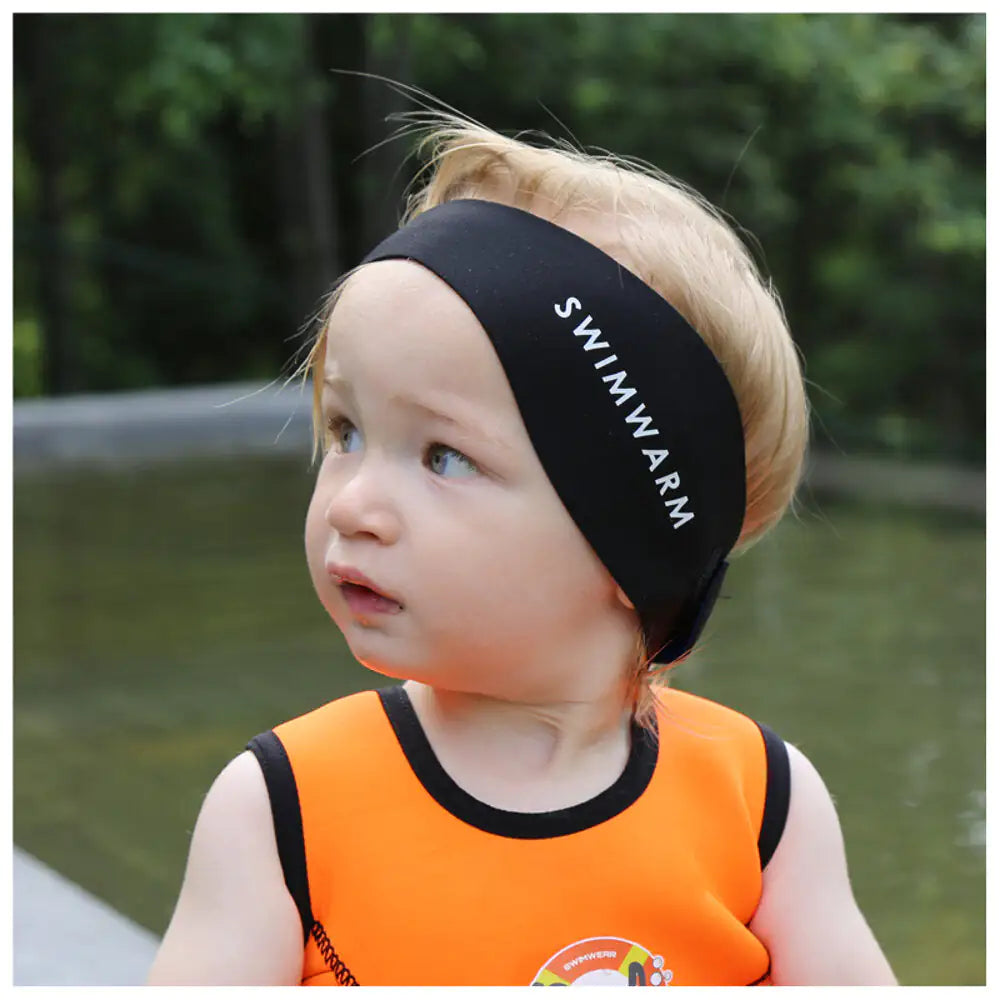 Swimwarm Ear Band, Baby, Black