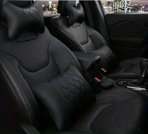 4pcs Multi-color Car Seat Cushions with Neck Support