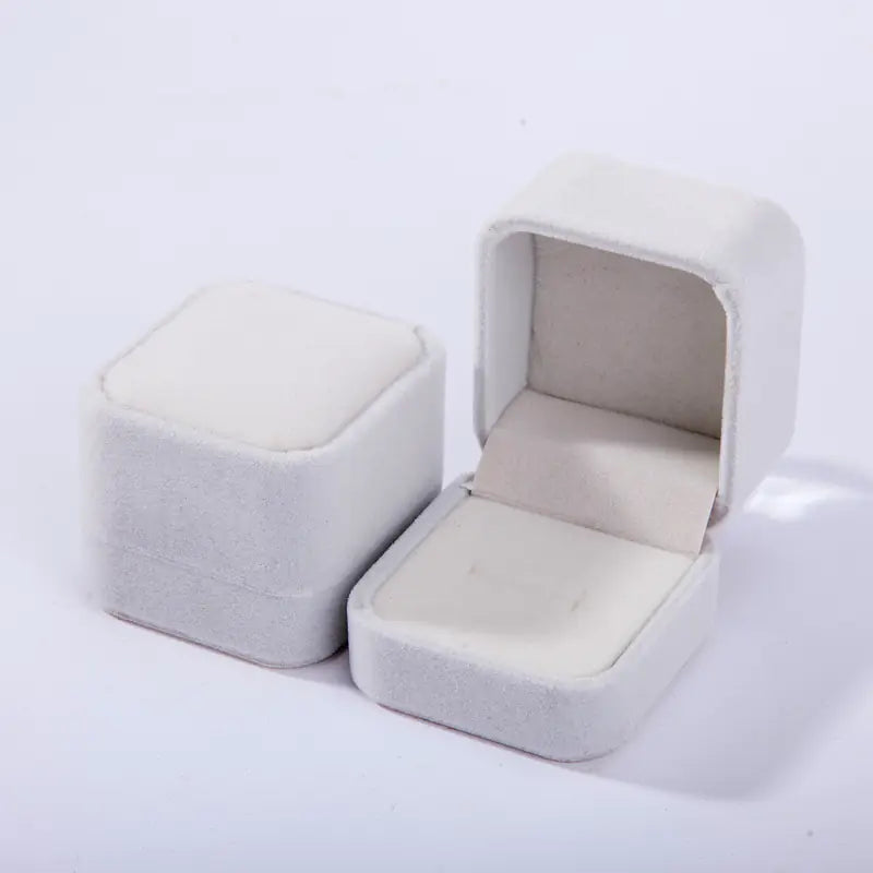 Pink Velvet Jewelry Box for Rings and Accessories