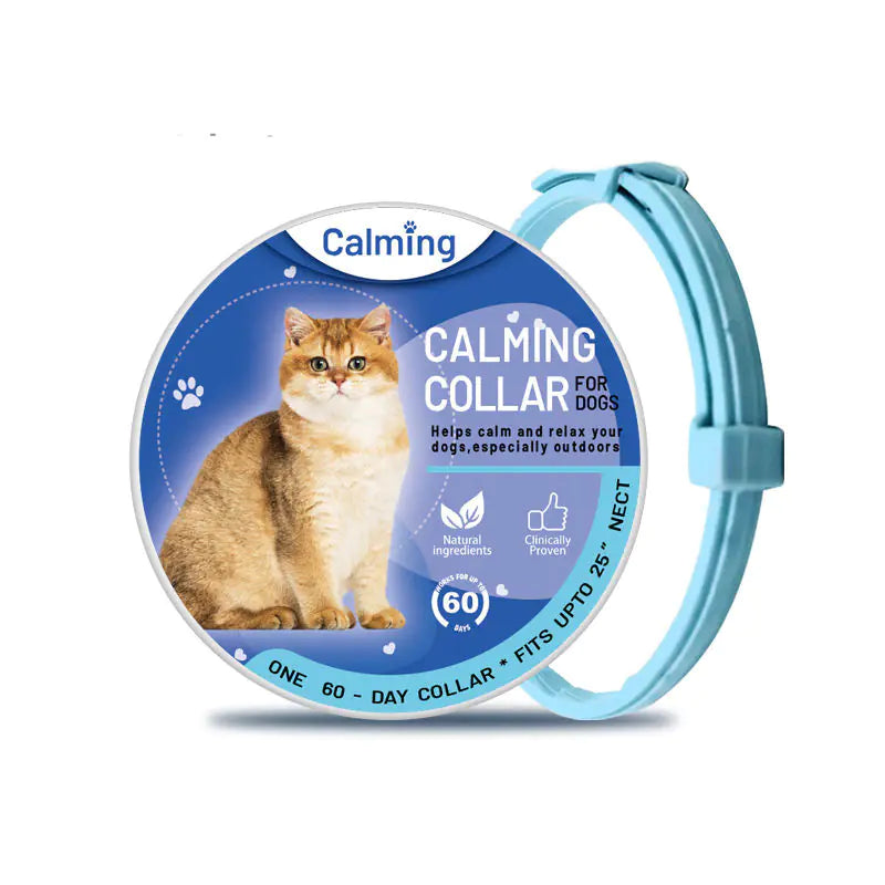 Adjustable Pet Soothing Collar for Cats and Dogs