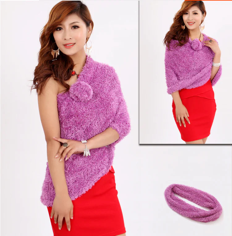 Bamboo Fiber Versatile Scarf for Autumn and Winter